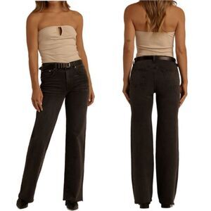 Edwin Wide Leg Black Jeans